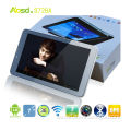 Plastic housing dual core MTK6577 3G phone GPS navigation download 1024*600,bluetooth,Android 4.1 tablet pc,two camera,512MB/4G